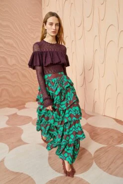 ULLA JOHNSON Samira Skirt - Malachite