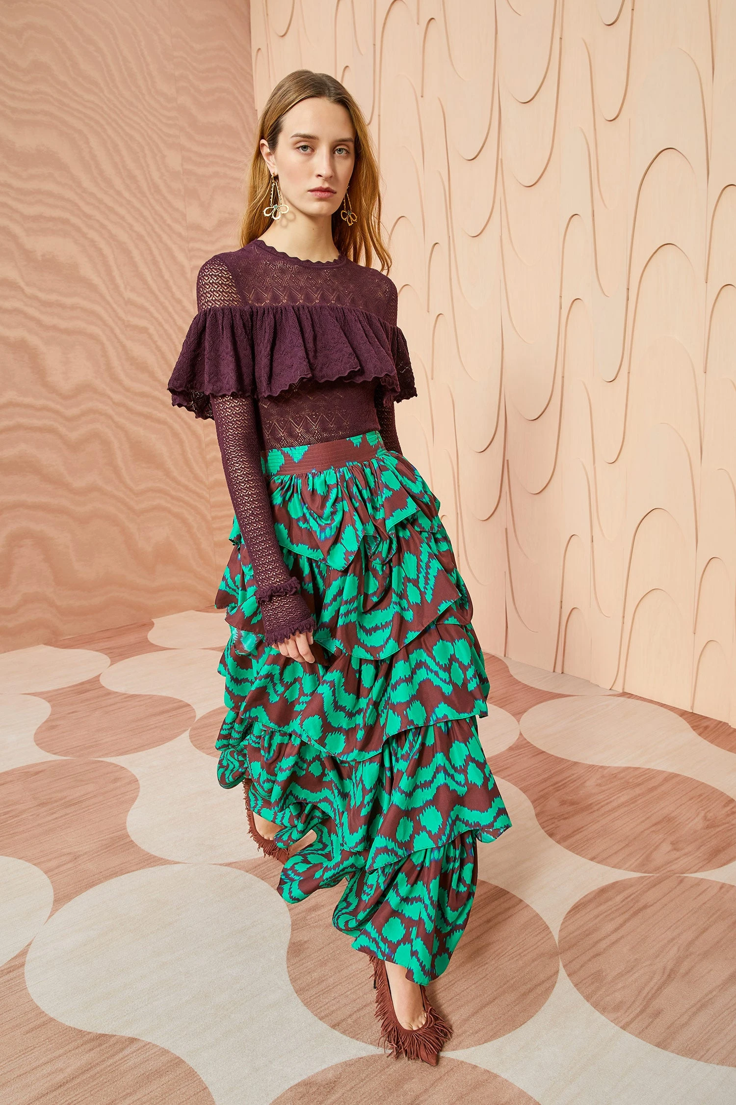 ULLA JOHNSON Samira Skirt - Malachite 1 ULLA JOHNSON Samira Skirt - Malachite
