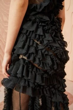 ULLA JOHNSON Sarafina Skirt - Noir -Olivia Fashion Shop ULLA JOHNSON Sarafina Skirt NOIR 0117