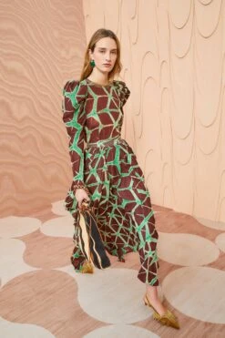 ULLA JOHNSON Savita Skirt - Teak -Olivia Fashion Shop ULLA JOHNSON Savita Skirt TEAK 0013