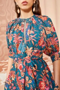 ULLA JOHNSON Selena Coverup - Delphinium 6 ULLA JOHNSON Selena Coverup - Delphinium -Olivia Fashion Shop ULLA JOHNSON Selena Coverup DELPHINIUM 0121