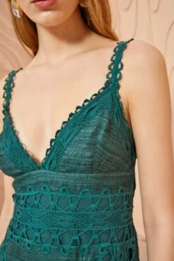 ULLA JOHNSON Shivani Dress - Cypress -Olivia Fashion Shop ULLA JOHNSON Shivani Dress CYPRESS 0064