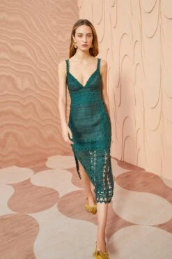 ULLA JOHNSON Shivani Dress - Cypress