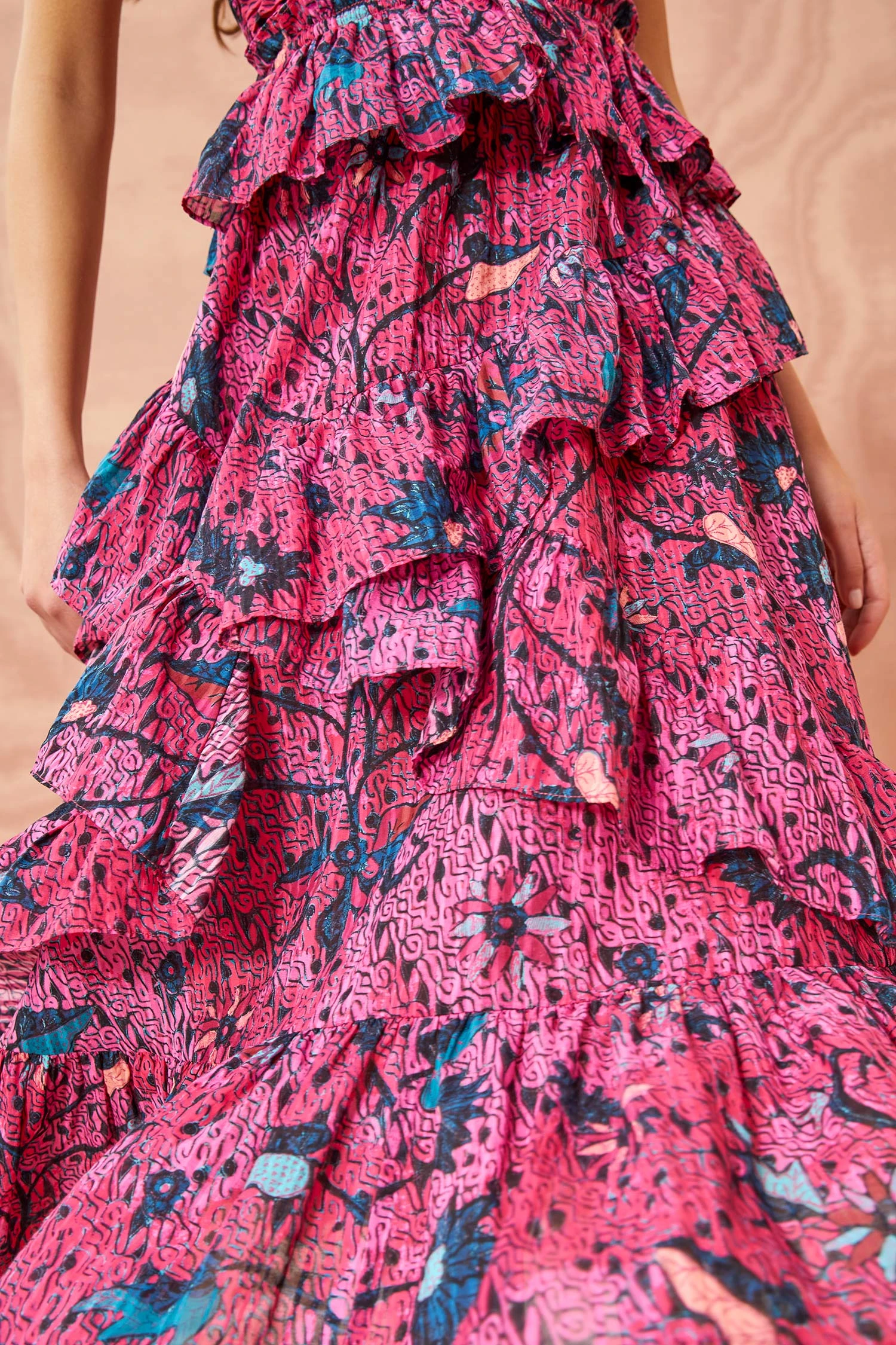 ULLA JOHNSON Simona Dress - Snapdragon 5 ULLA JOHNSON Simona Dress - Snapdragon - Image 5