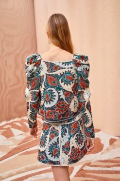 ULLA JOHNSON Siya Blouse - Lapis -Olivia Fashion Shop ULLA JOHNSON Siya Blouse LAPIS 0111