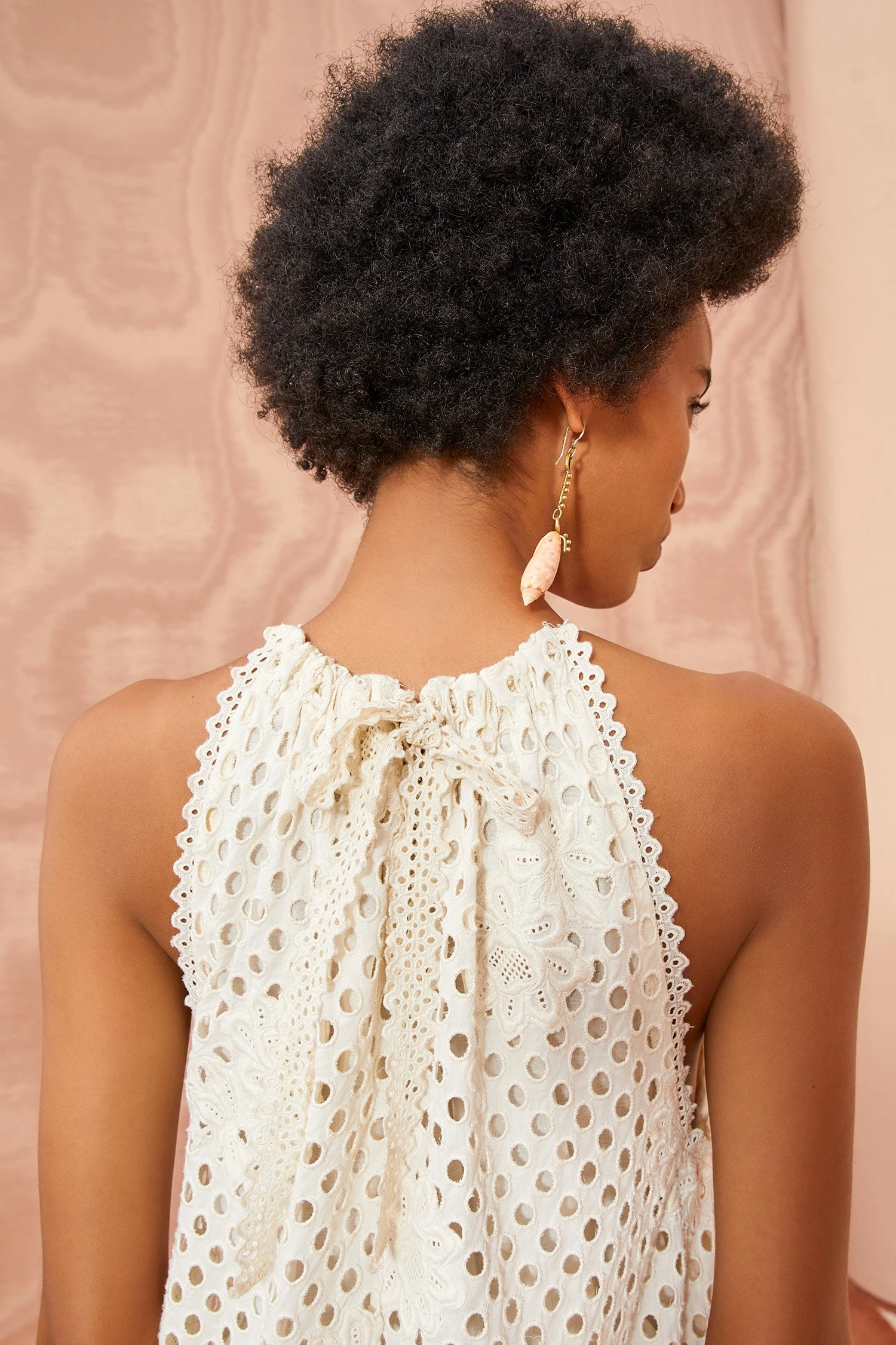 ULLA JOHNSON Stella Dress - Pearl 4 ULLA JOHNSON Stella Dress - Pearl - Image 4