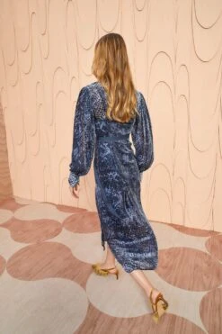 ULLA JOHNSON Thalia Dress - Marine -Olivia Fashion Shop ULLA JOHNSON Thalia Dress MARINE RESHOOT 0106