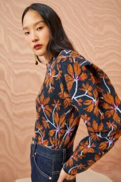 ULLA JOHNSON Twyla Pullover - Bellflower -Olivia Fashion Shop ULLA JOHNSON Twyla Pullover BELLFLOWER 03