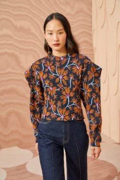 ULLA JOHNSON Twyla Pullover - Bellflower -Olivia Fashion Shop ULLA JOHNSON Twyla Pullover BELLFLOWER 05