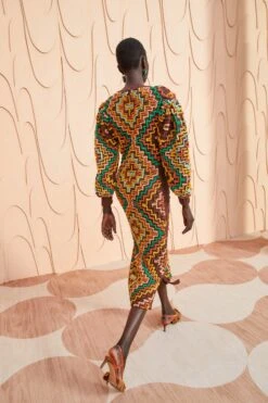 ULLA JOHNSON Vayda Dress - Fire Opal -Olivia Fashion Shop ULLA JOHNSON Vayda Dress FIREOPAL 0070