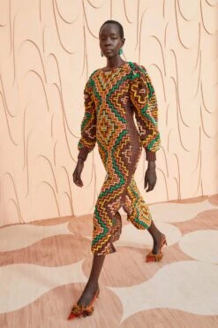 ULLA JOHNSON Vayda Dress - Fire Opal -Olivia Fashion Shop ULLA JOHNSON Vayda Dress FIREOPAL 0075