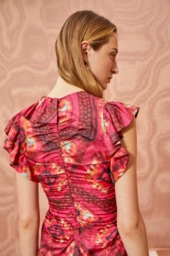 ULLA JOHNSON Vida Top - Wild Rose -Olivia Fashion Shop ULLA JOHNSON Vida Top WILD ROSE 03