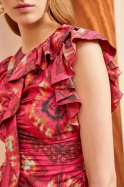 ULLA JOHNSON Vida Top - Wild Rose -Olivia Fashion Shop ULLA JOHNSON Vida Top WILD ROSE 04