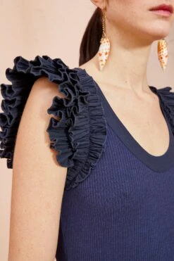 Olivia Fashion Shop -Olivia Fashion Shop ULLA JOHNSON Virginia Dress MIDNIGHT 02 ALT