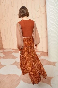 ULLA JOHNSON Willa Skirt - Sienna -Olivia Fashion Shop ULLA JOHNSON Willa Skirt SIENNA 0007