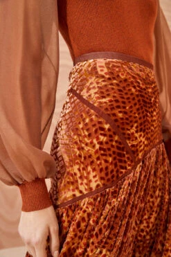 Olivia Fashion Shop -Olivia Fashion Shop ULLA JOHNSON Willa Skirt SIENNA 02 ALT