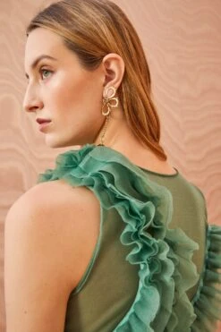 ULLA JOHNSON Winnifred Top - Jade 9 ULLA JOHNSON Winnifred Top - Jade -Olivia Fashion Shop ULLA JOHNSON Winnifred Top JADE 0104