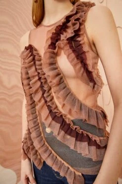 ULLA JOHNSON Winnifred Top - Umber -Olivia Fashion Shop ULLA JOHNSON Winnifred Top UMBER 02 ALT