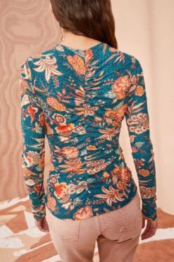 ULLA JOHNSON Wren Top - Delphinium -Olivia Fashion Shop ULLA JOHNSON Wren Top DELPHINIUM 04