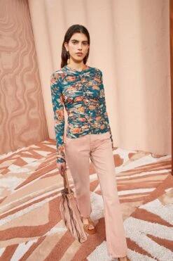 ULLA JOHNSON Wren Top - Delphinium -Olivia Fashion Shop ULLA JOHNSON Wren Top DELPHINIUM 05