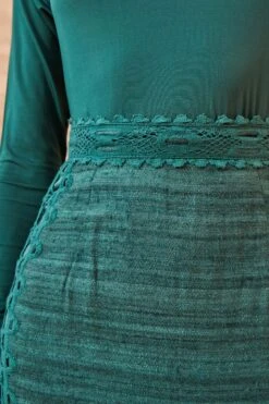 ULLA JOHNSON Yamini Skirt - Cypress -Olivia Fashion Shop ULLA JOHNSON Yamini Skirt CYPRESS 0083