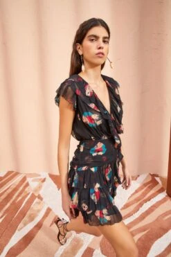 ULLA JOHNSON Zina Dress - Nocturne 7 ULLA JOHNSON Zina Dress - Nocturne -Olivia Fashion Shop ULLA JOHNSON Zina Dress NOCTURNE 03