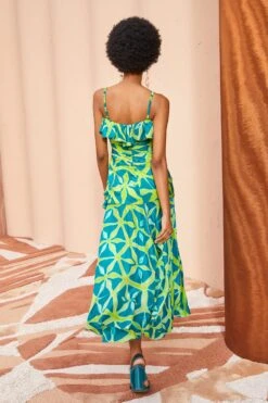 ULLA JOHNSON Zoya Dress - Citrine -Olivia Fashion Shop ULLA JOHNSON Zoya Dress CITRINE 04