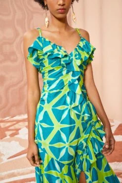 ULLA JOHNSON Zoya Dress - Citrine -Olivia Fashion Shop ULLA JOHNSON Zoya Dress CITRINE 05